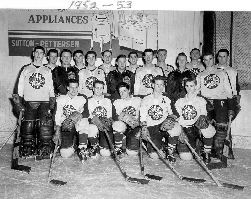 1956/57 FLIN FLON BOMBERS  Manitoba Hockey Hall of Fame