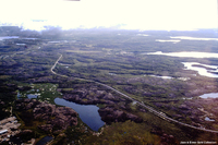 1985 Flin Flon Area Aireal Scenes East of Flin Flon Looking West 