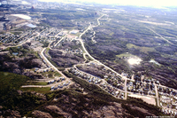 1985 Flin Flon Aireal Scenes : The Town of Creighton Looking East 