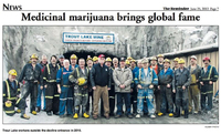 Medicinal Marijuana Brings Global Fame Trout Lake Mine 