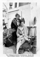 Mrs. I. Montagne & secretary