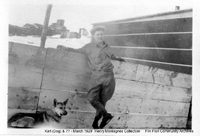 Unknown Person with Karl, the dog