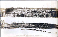 Post Card Mandy Mine Ore Teams leaving for The Pas