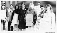 Jerry Storey & Gary Doer - 5th from left: Bertha Hutchison