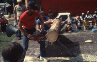 Trout Festival Log Sawing Contest