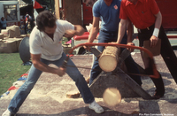 Trout Festival Log Sawing Contest