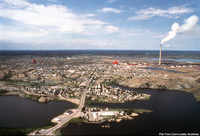 Arial View of Flin Flon