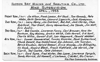 Mine Supervisors Apr 1953 Names 