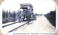 Mail Truck on the Flin Flon Railway - 1928