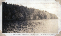 40 Foot Rock Face on Schist Lake