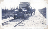 Mail Truck on the Flin Flon Railway - 1928
