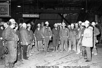 Last North Main Crew to go down the shaft