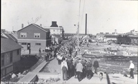 1934 Flin Flon Strke - Men marching back to work July 8 