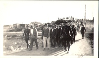 1934 Flin Flon Strike - Led by Roscoe Channiing the men march back to work