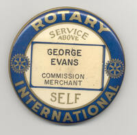 George Evans Rotary Badge