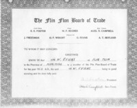 Flin Flon Board of Trde 1933