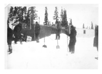 Crossing ice heave on Reindeer 1948-49