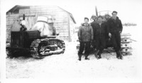 Jack, Marcel V and someone - Flin Flon Yard