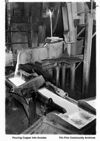  Smelter >Pouring Copper Into Anodes