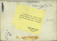 Back of James Montagne Railway Picture