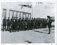 Review of RCMP armed with riflees.