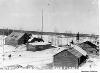  Office and radio station early Flin Flon Camp 1927Postcard 
