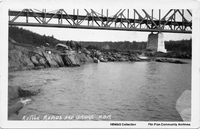 Kettle Rapids Bridge - Hudson Bay Railroad 1928