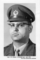 Capt V M Strijack UN Middle East April 1962