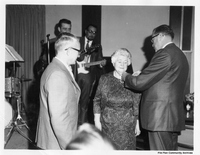 "Bunny" Burke receiving a medal no date 