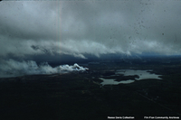 Aerail View of Flin Flon with Smelter Smoke