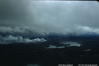 Aerail View of Flin Flon with Smelter Smoke