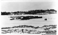Hockey Rink on Flin Flon Lake 