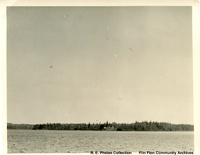 Buildings on lakeshore
