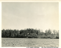 Houses on lakeshore 
