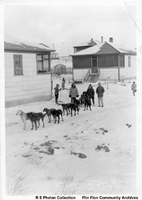 Dog team near "Company Cottages" 