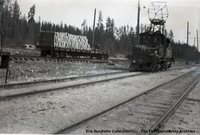 Electric Locomotive and a load of ties