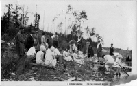 group on the lakeshore