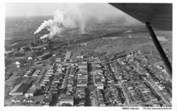 Aerial View of the Plant and Town 