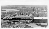 Warehouse and bunk houses