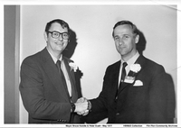 Mayor Bruce Keddie & Peter Gush May 1977