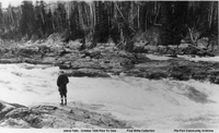 Island Falls Oct 1928 Prior To Dam 