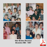 Flin Flon Warbrides Reunion - 1987