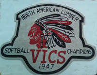 "Vics" Soft Ball Crest 1947