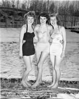 1951-52 Mermaids Joyce Guymer, Gwen Jackson, Leione Clarkson