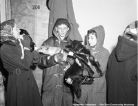 Pet vaccination at the Community Hall. circa 1957