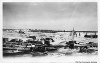 Mile 86 Early Staging Area for Island Falls Haul 1927