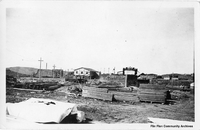 >Early Construction Main Office and Frame of North Main 