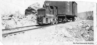 Plymouth gas engine and box car