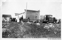 Moving a building, not identified