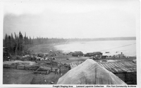 Staging Area Rail Head at Cranberry Portage C 1928